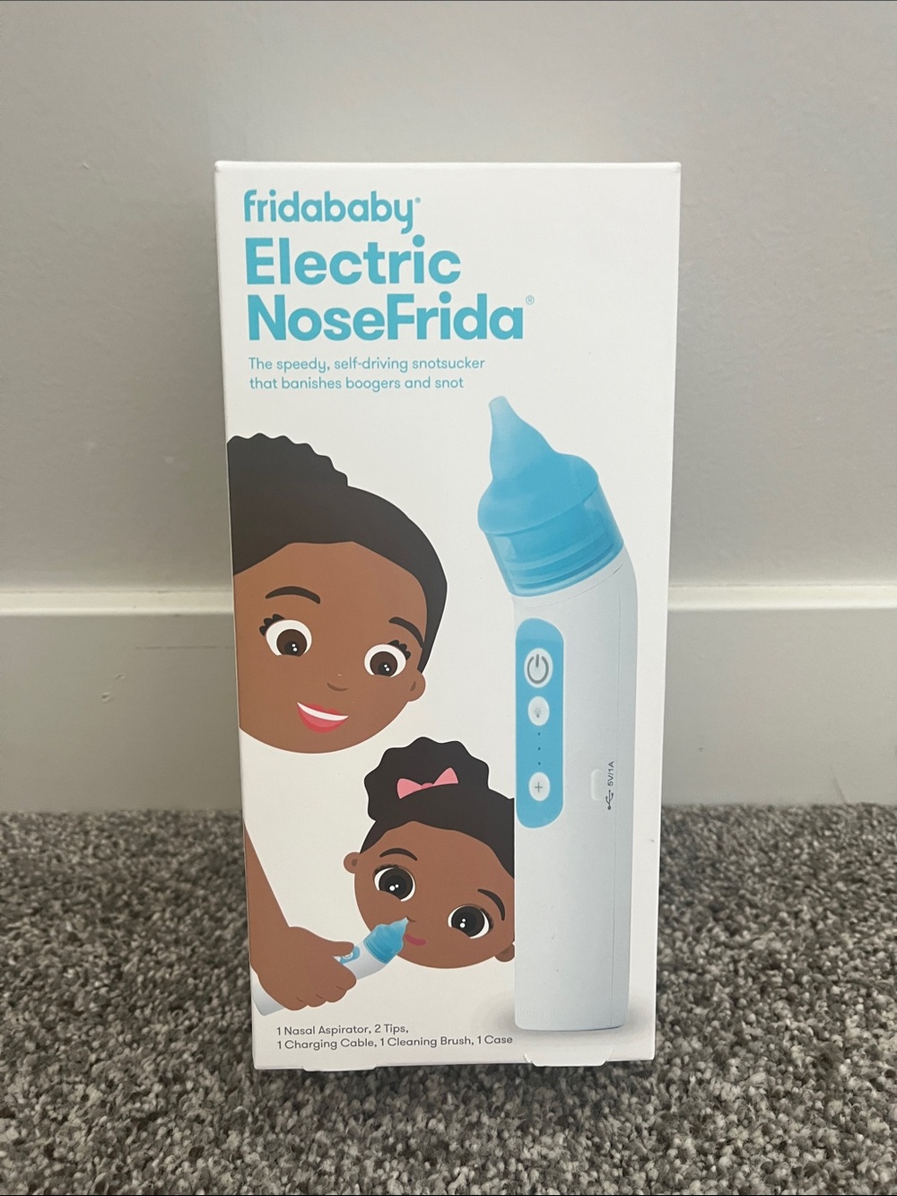 fridababy Electric NoseFrida Nasal Aspirator - Blue- Brand New in box